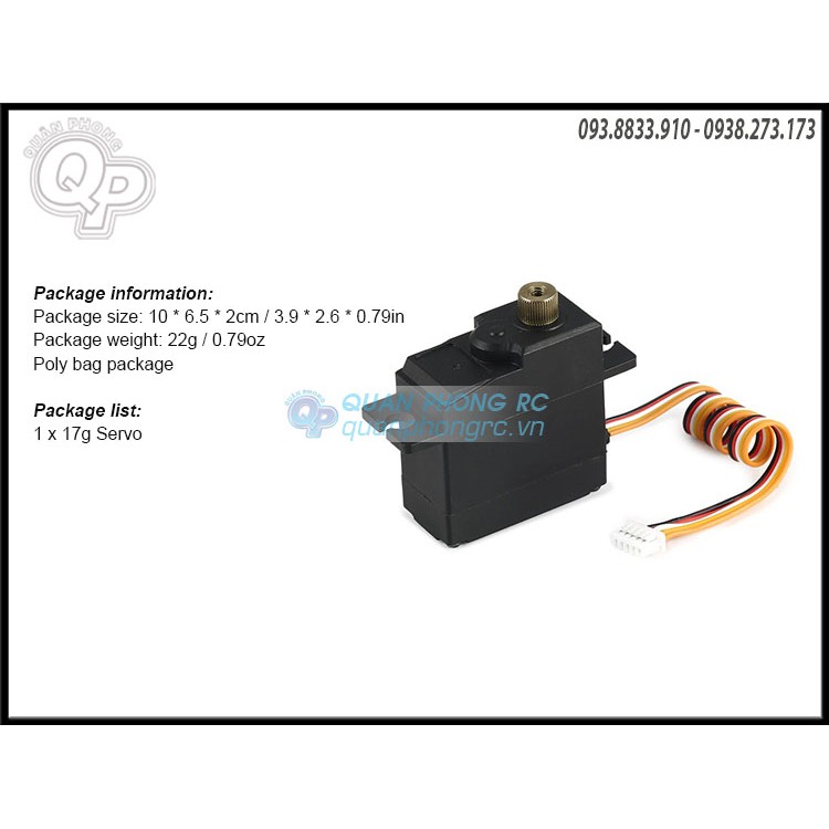 Servo nhong đồng cho xe A949 A959 A969 A979 K929-B 184012