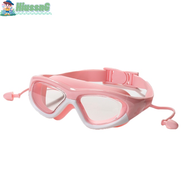 Kính Bơi Chống Thấm Nước Gây Sương Mù Kèm Nút Bịt Tai Tiện Dụng Cho Bé