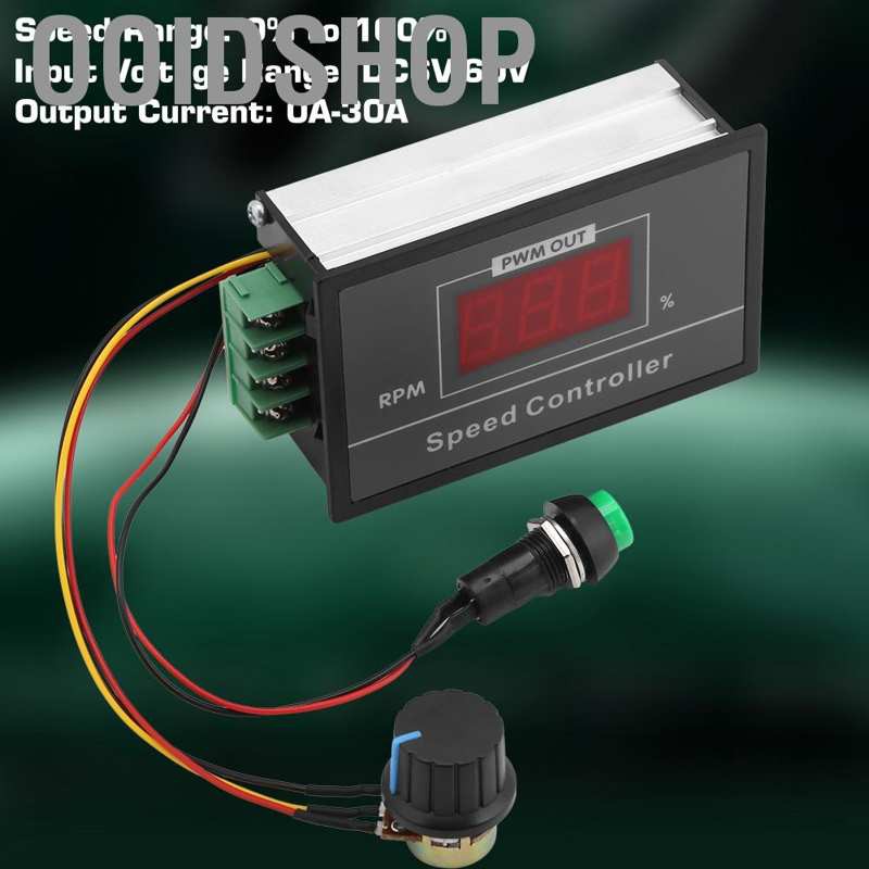 DC START Bộ Điều Khiển Động Cơ Bước 6-60v 12v 24v 36v 48v 30a Pwm Dc