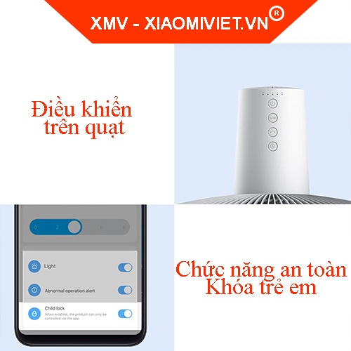 Quạt đứng Xiaomi Mi Smart Fan 2 lite (Bản quốc tế của Quạt Xiaomi 1X)- Chính hãng - Bảo hành 12 tháng