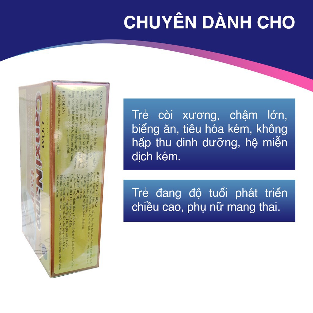 Cốm Canxi Nano G&amp;P | CanxiNano GP | Tăng cường miễn dịch, giúp bé phát triển chiều cao, tăng hấp thu, ăn ngủ khỏe