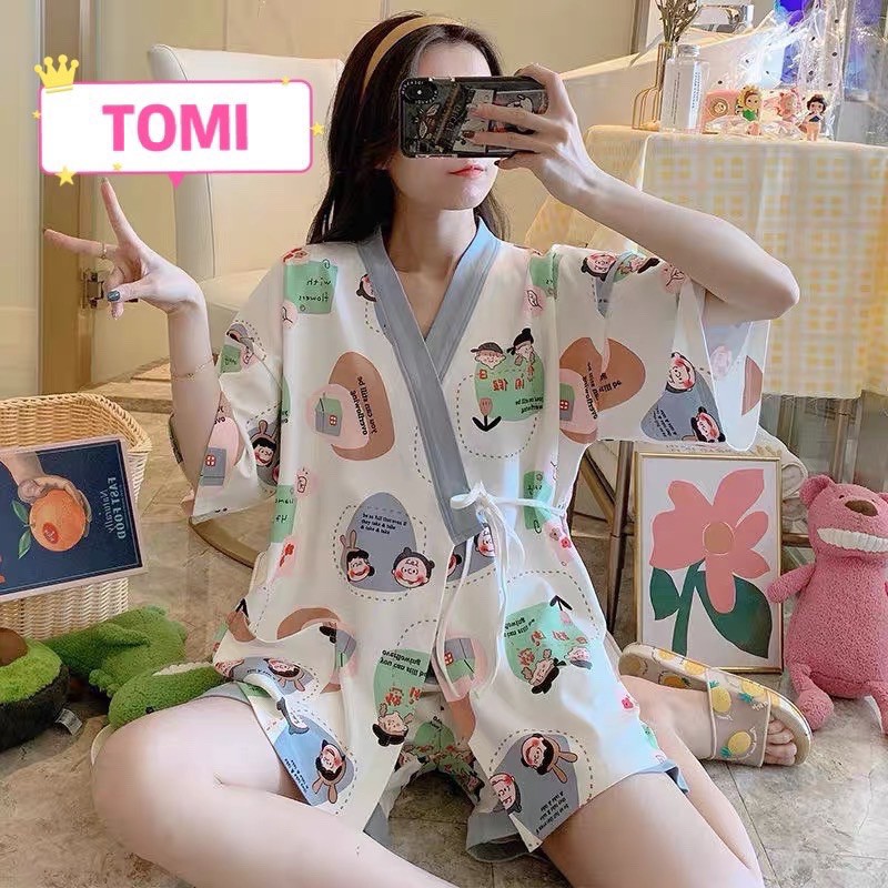 Đồ Ngủ Pijama Nữ Cao Cấp - Đồ Ngủ Pijama Nữ Cao Cấp chất cotton dày mịn siêu mát - TOMI BOITIQUE