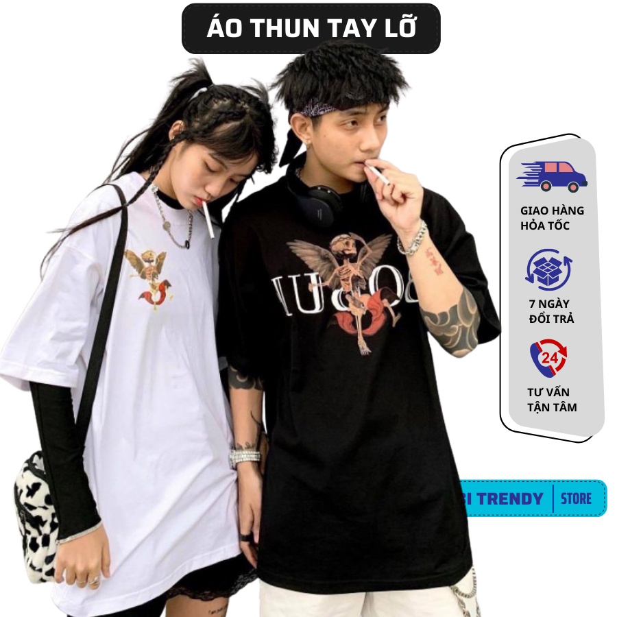 Áo Thun Tay Lỡ BOBUI XƯƠNG Phom Rộng Vải Cotton 75% Dày Mềm Mịn Đẹp - Nobi Trendy TL28