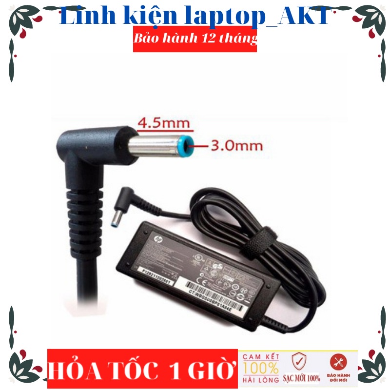Sạc HP 19.5V-3.33A-65W-Zin chân kim nhỏ 240-G9 HP 348 G7 Chromebook 14 Pavilion 15-e00xxx Hp 340 Envy 15-j050us Notebook