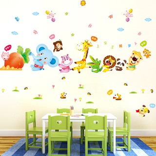 Decal dán tường vườn thú vui nhộn