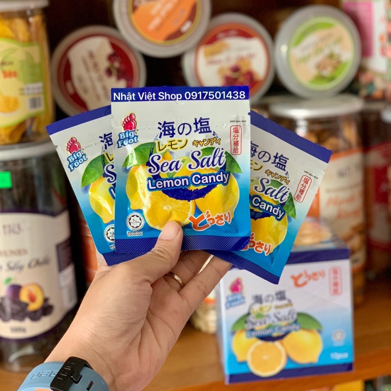 Kẹo chanh muối Malaysia Salt &amp; Lemon Candy 180g