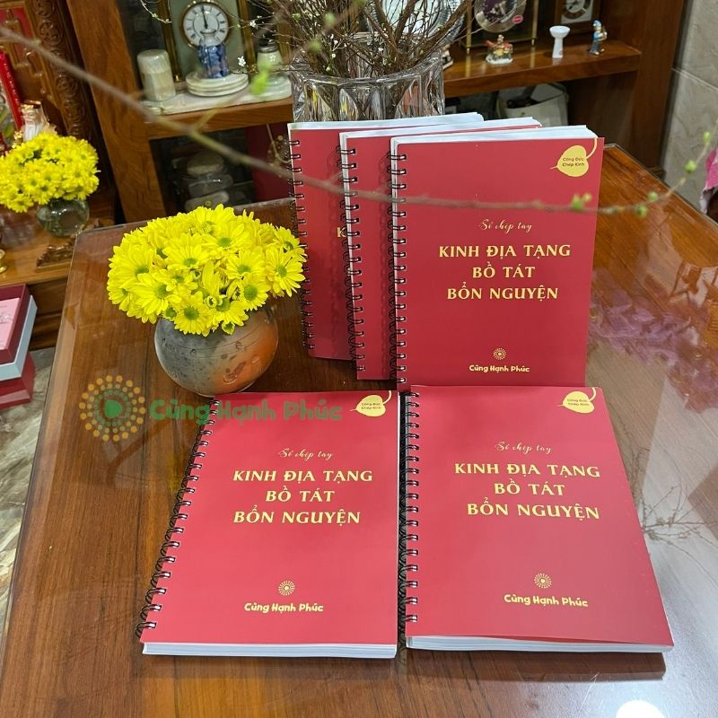 Tập vở chép Kinh Địa Tạng bìa mềm