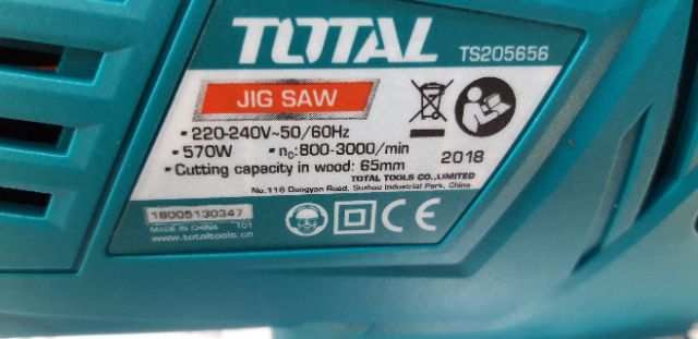 MÁY CƯA LỌNG GỖ SẮT TOTAL 570W MODEL: TS206656