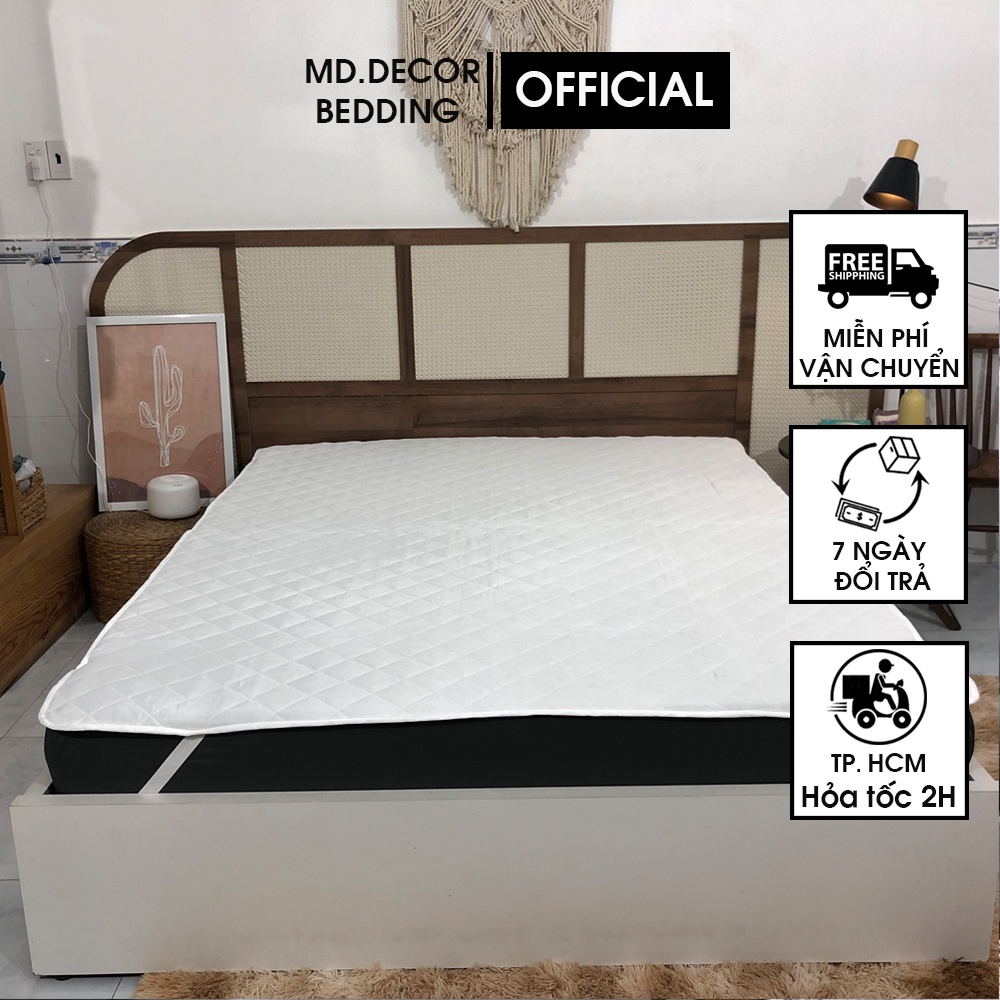 Tấm lót bảo vệ nệm có thun cài 4 góc SAV 35 MD.Decor - Bedding chống thấm an toàn cho nệm M4,M6,M8