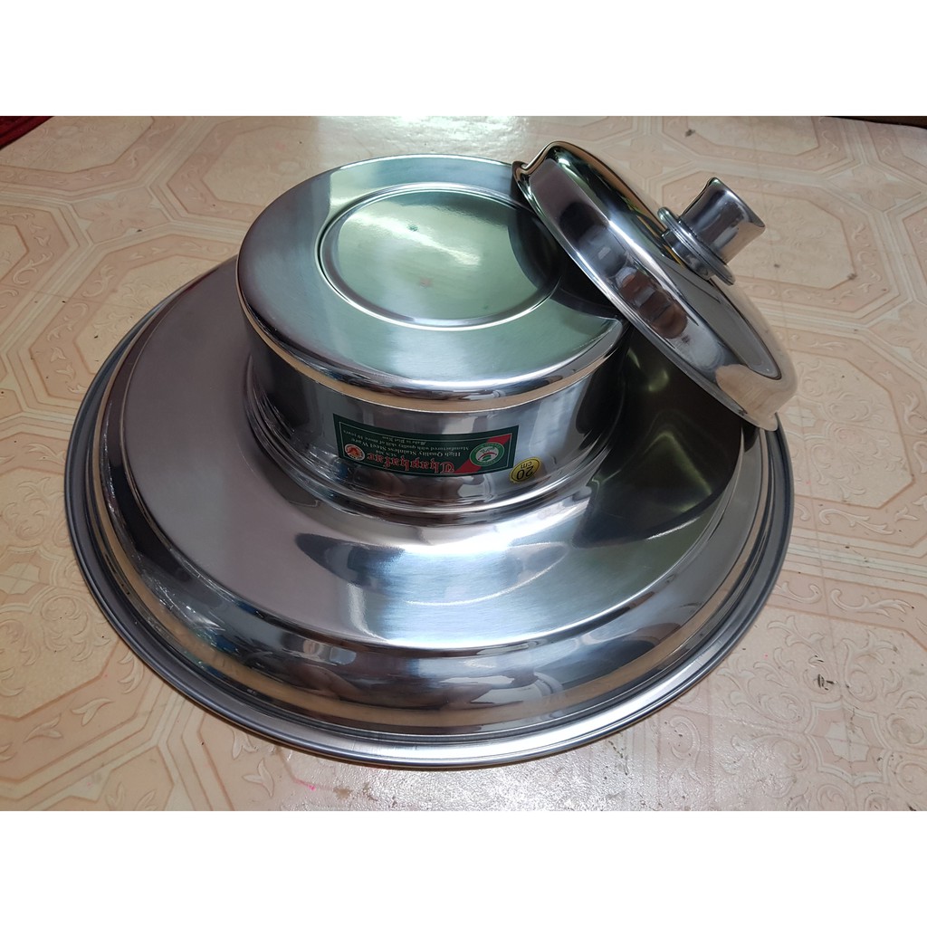 [TẶNG QUÀ DEAL SỐC][CHÍNH HÃNG] Nồi lẩu sống lẩu nón lẩu mâm lẩu vành inox cao cấp dùng bếp từ bếp ga bếp cồn hồng ngoại