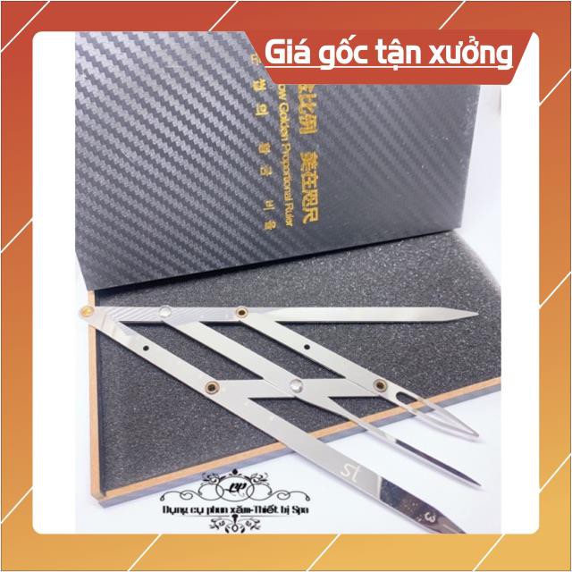 Thước đo tỉ lệ vàng W(loại đẹp inox bóng)