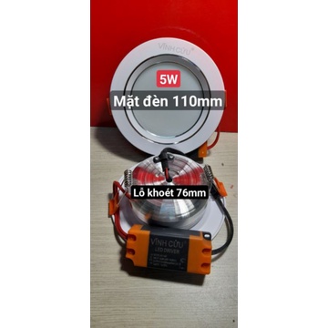 ĐÈN LED ÂM TRẨN LỖ KHOÉT PHI 76 THÂN NHÔM CLC VIỆT NAM BH 2 NĂM VÀ THAY THẾ LINH KIỆN CHÍNH HÃNG  TRỌN ĐƠI