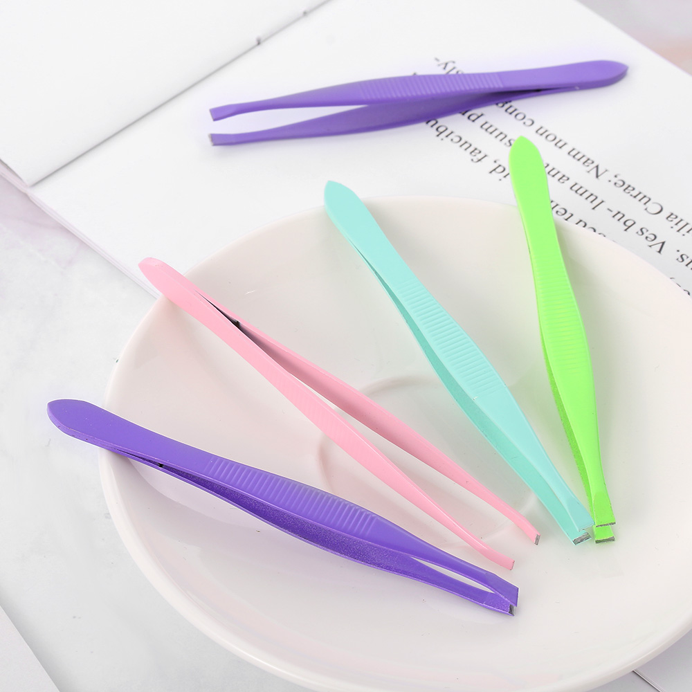 [Hàng mới về] Nhíp tỉa lông mày bằng thép không gỉ không gây đau thoải mái tiện dụng