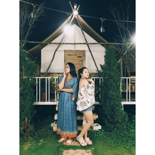 ORDER | Boho Style | Váy boho hoa xanh lụa