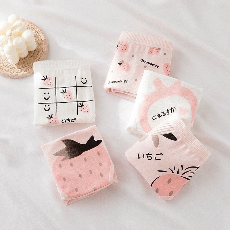 Set 5 Quần Lót Cotton Nâng Mông Thông Hơi In Hoạ Tiết Đáng Yêu SET01 | BigBuy360 - bigbuy360.vn