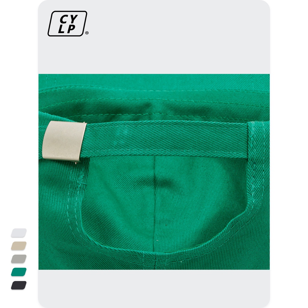 Nón Lưỡi Trai Mềm Thêu Chữ B Màu Xanh Lá Phong Cách Hàn Quốc