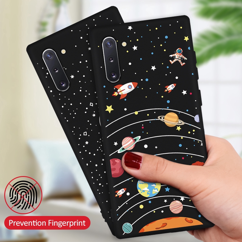 Ốp điện thoại nhám in hình cho Samsung Galaxy A50 A40 A30 A20 A10 A70 Note 8 9 10 Pro