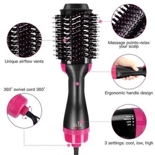 Lược điện sấy khô và chải tóc thẳng mượt chuyên dụng cho tóc dài với 3 tốc độ sấy tiện lợi GIÁ ƯU ĐÃI