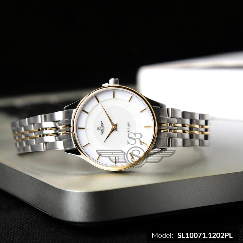 Đồng hồ nam nữ SRWATCH P-Light SL10071.1202PL &amp; SG10071.1202PL Mặt kính sapphire pin