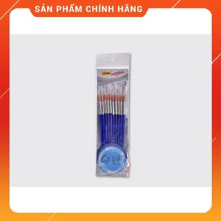 Vỉ 10 cọ vẽ đầu tròn brw-c02 - colokit