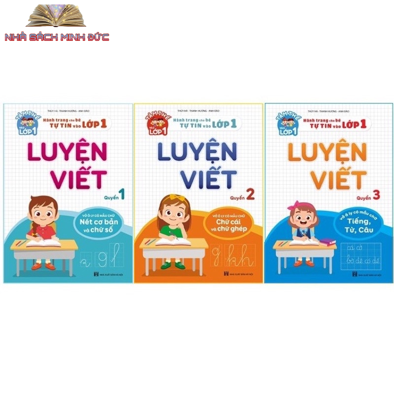Sách - Combo 3 cuốn Luyện Viết - Tâm thế vào lớp 1 - Quyển 123