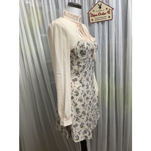 ♥️Đầm,Váy Cổ Nga Hoa Nhí 1 LớpSize S->L Linh Ngọc Đàm
