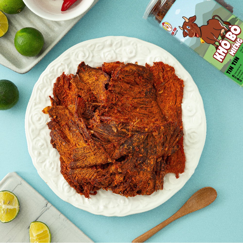 Khô bò miếng cao cấp hũ pet 300g, thịt khô,bò khô, khô bò, đặc sản, thịt khô, đồ ăn vặt Hà Nội vừa ngon vừa rẻ | BigBuy360 - bigbuy360.vn
