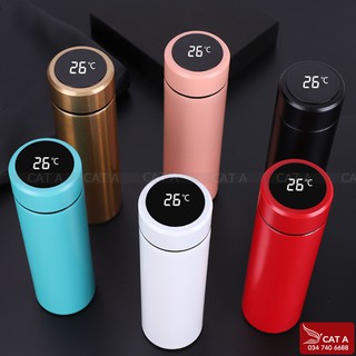 Bình giữ nhiệt Inox304 hiển thị nhiệt độ led cao cấp Cát Á 500ml - giữ nhiệt lên tới 8 tiếng