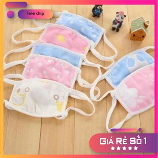 Khẩu trang cho bé ⚡𝐅𝐑𝐄𝐄𝐒𝐇𝐈𝐏⚡ Khẩu trang vải cho bé làm bằng sợi tre dùng siêu thích.
