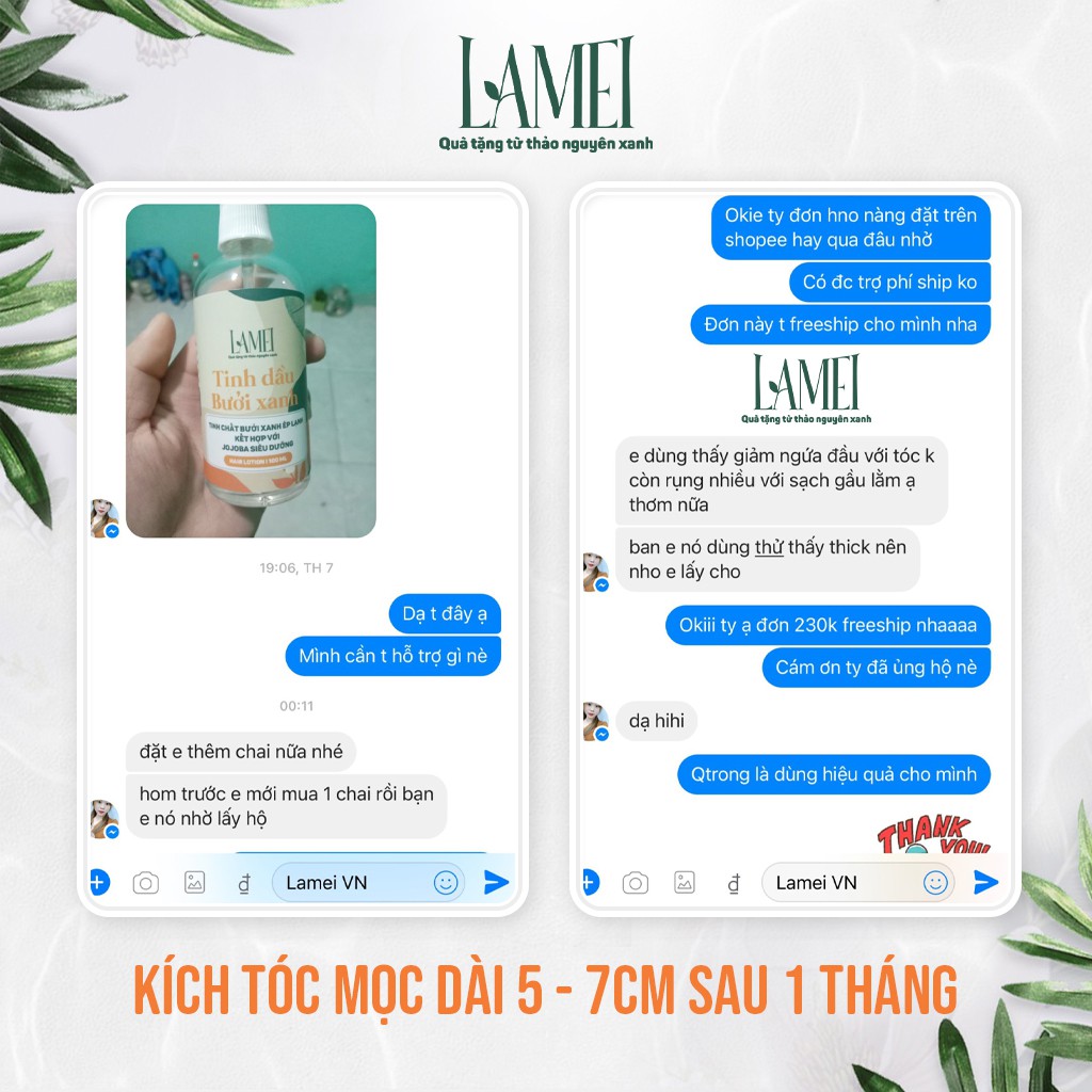Dưỡng Tóc Tinh Dầu Bưởi Xanh Lamei 100ml | BigBuy360 - bigbuy360.vn