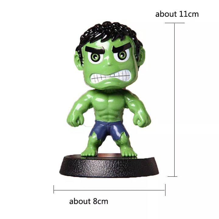 Mô Hình Nhân Vật Gật Gù Lắc Lư Dao Động điều hòa-HULK