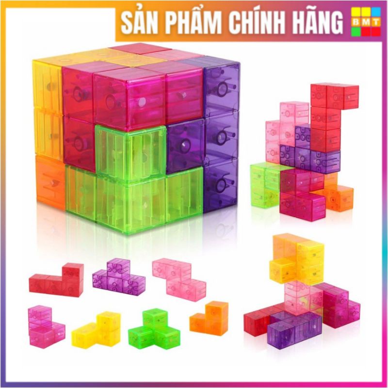 Rubik Magnetic Blocks, Đồ Chơi Xếp Hình YJ Magnetic Cube Blocks,Biến Thể Thể Rubic 3x3, Đồ Chơi Thông Minh Cho Trẻ Em