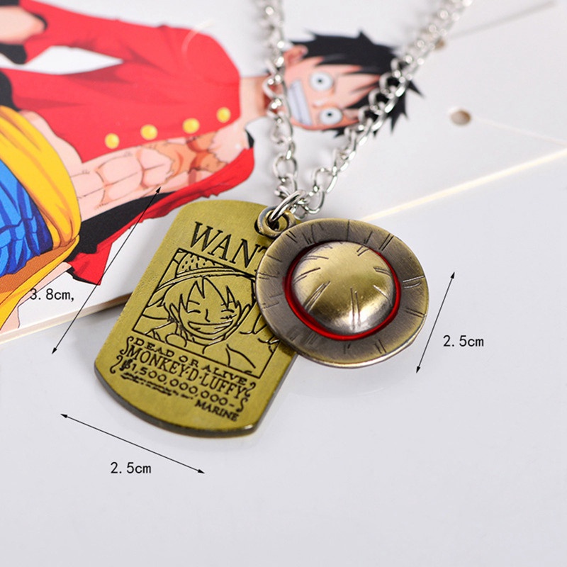 Vòng cổ Mặt Hình Nhân Vật Luffy Trong Phim One Piece 1.5