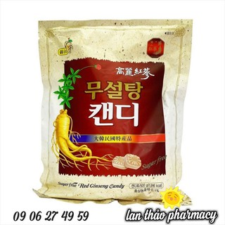 KẸO SÂM NO SUGAR BỊCH 500G CHÍNH HÃNG HÀN QUỐC