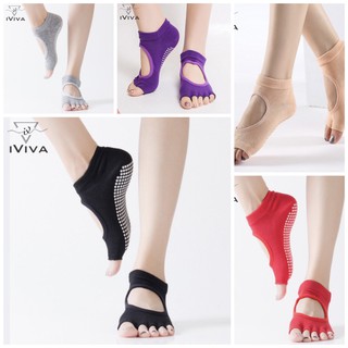 Tất vớ tập yoga, gym, aerobic với lớp chống trượt, tạo độ êm ái với thiết kế khoét thông thoáng khi vận động