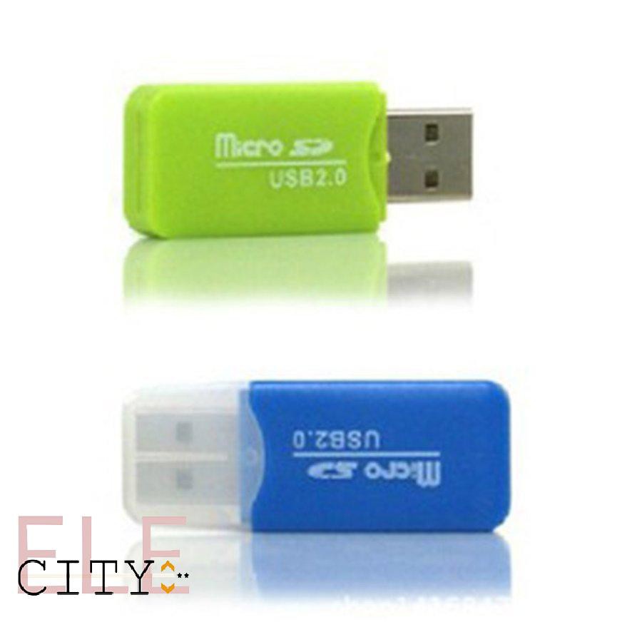 ✨ELE✨Lightweight And High Speed Memory Card Reader USB2.0 Memory Card Reader