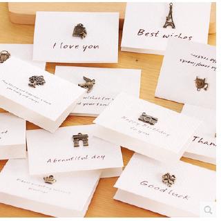 Thiệp Chúc Mừng Sinh Nhật Bằng Kim Loại Phong Cách Vintage