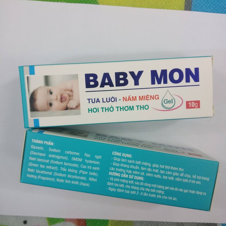 [Quầy Thuốc Bảo Lâm] - Baby Mon tưa lưỡi nấm miệng tuýp 10g - [Chính Hãng]