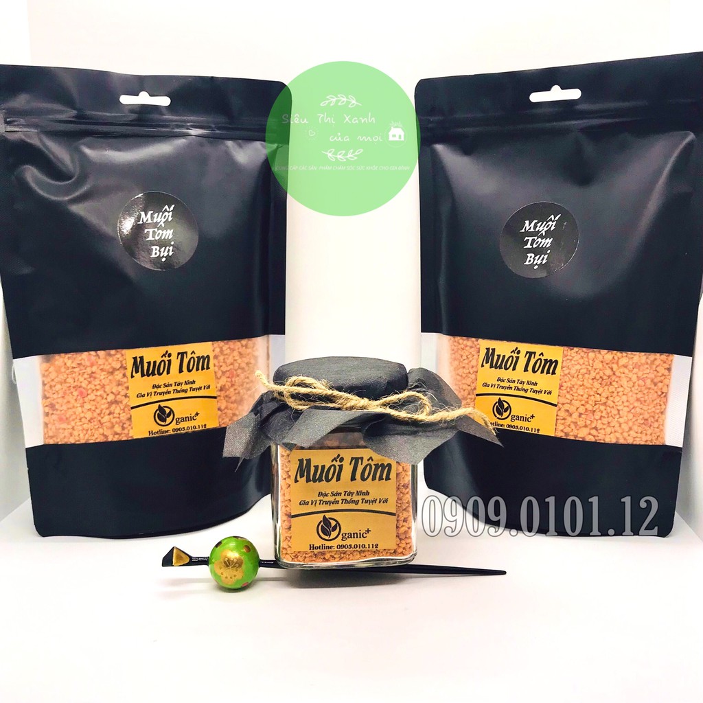 Muối tôm tây ninh cao cấp đặc sản tây ninh, muối tôm bụi công thức gia truyền bịch 500gr