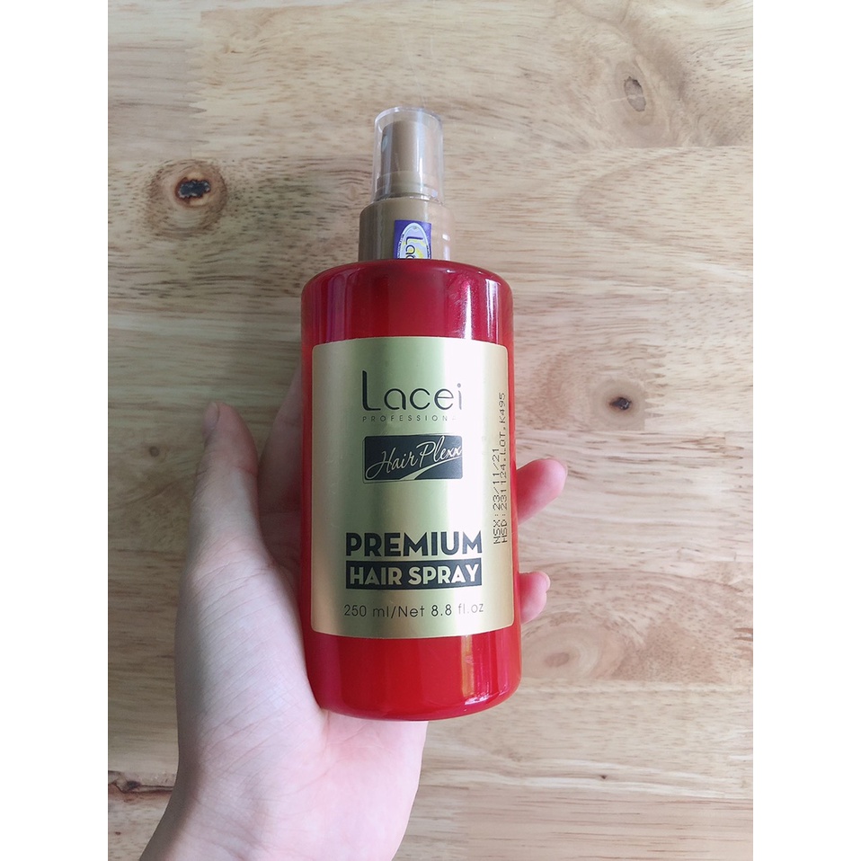 XỊT DƯỠNG LACEI/XỊT DƯỠNG GIỮ NẾP TÓC LACEI HAIR PLEXX PREMIUM HAIR SPRAY 250ML - Hàng Công Ty