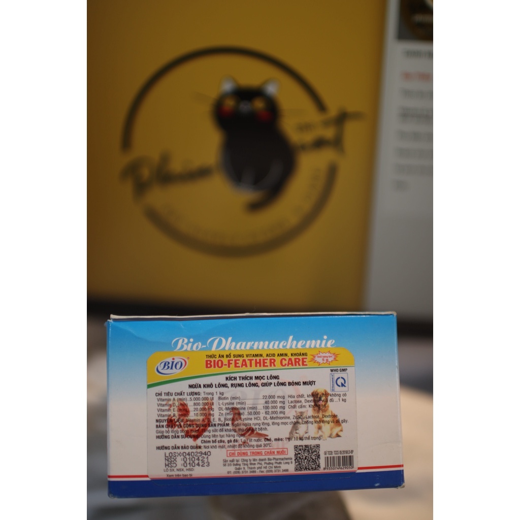 [CHÍNH HÃNG] Bột kích mọc lông BIO FEATHER CARE - Gói 5gr | phinthecat.petshop