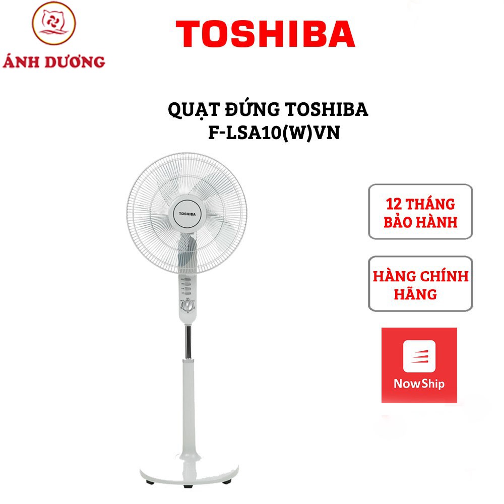 Quạt đứng Toshiba F-LSA10(W/H/K)VN không khiển - Hàng chính hãng