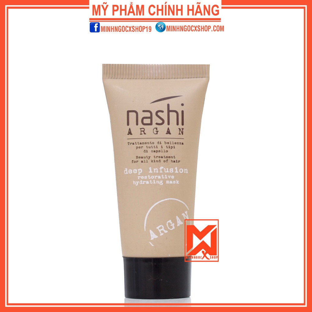 NASHI DẦU HẤP PHỤC HỒI TÁI TẠO CẤU TRÚC TÓC NASHI ARGAN 20ML CHÍNH HÃNG