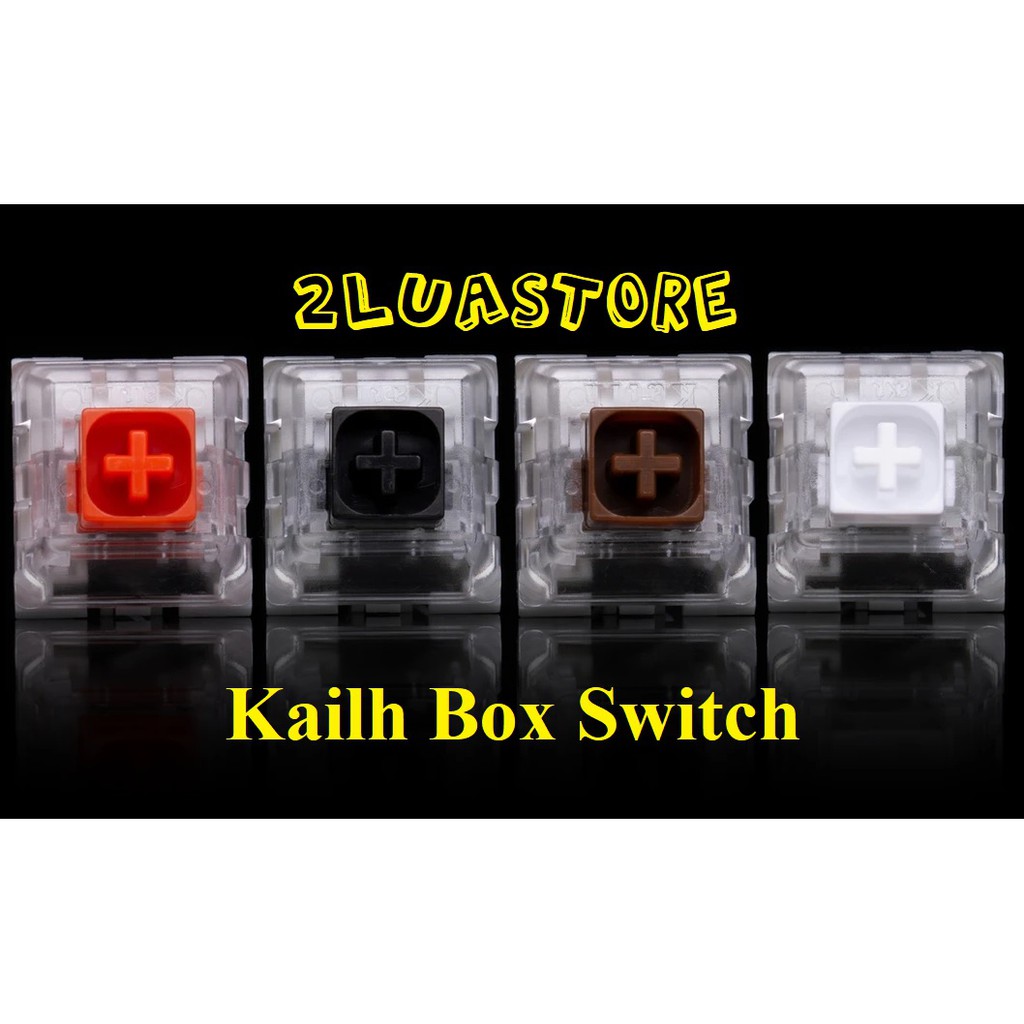 Switch Kailh Box do Kaihua sản xuất - thay thế cho Bàn Phím Cơ (04 màu cơ bản, loại 3 pin)