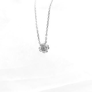 Dây Chuyền Bạc Blue Peach Four Leaf DC003