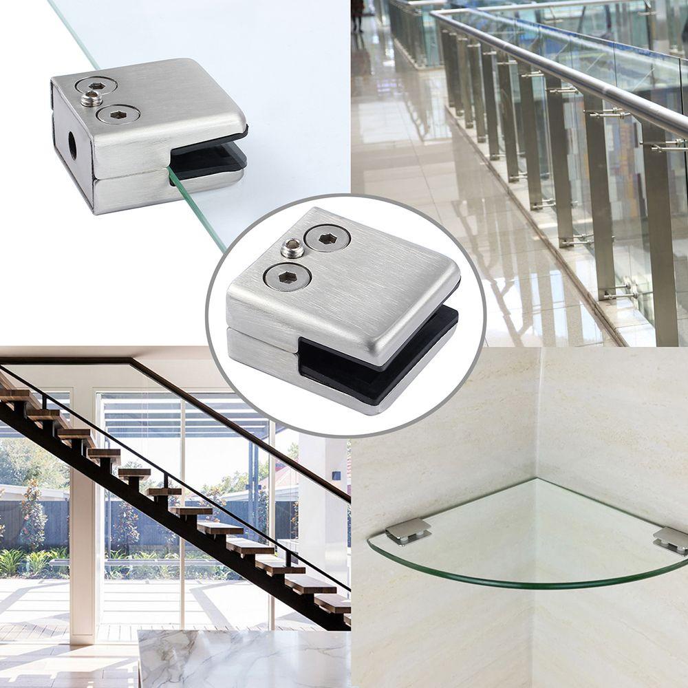 Giá Đỡ Kẹp Kính Bằng Thép Không Gỉ Tiện Dụng Cho Gia Đình