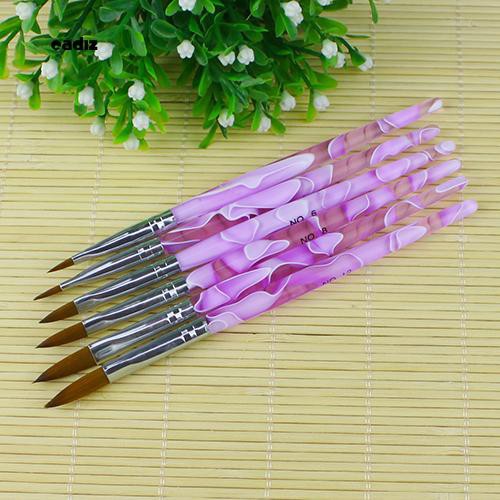 [Hàng mới về] Set 6 cọ vẽ móng nghệ thuật trang trí chuyên nghiệp