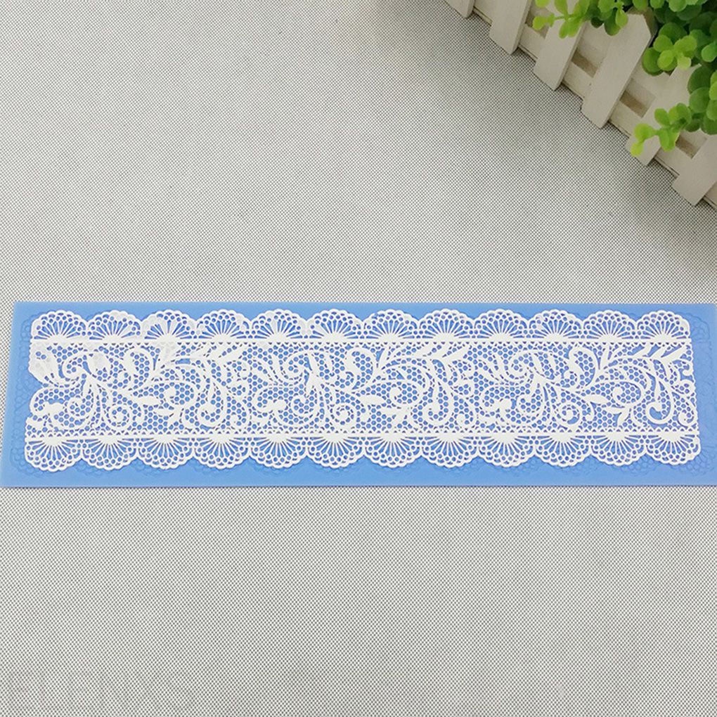 Silicone Khuôn Silicon Làm Kẹo Đường Họa Tiết Ren Hoa Diy