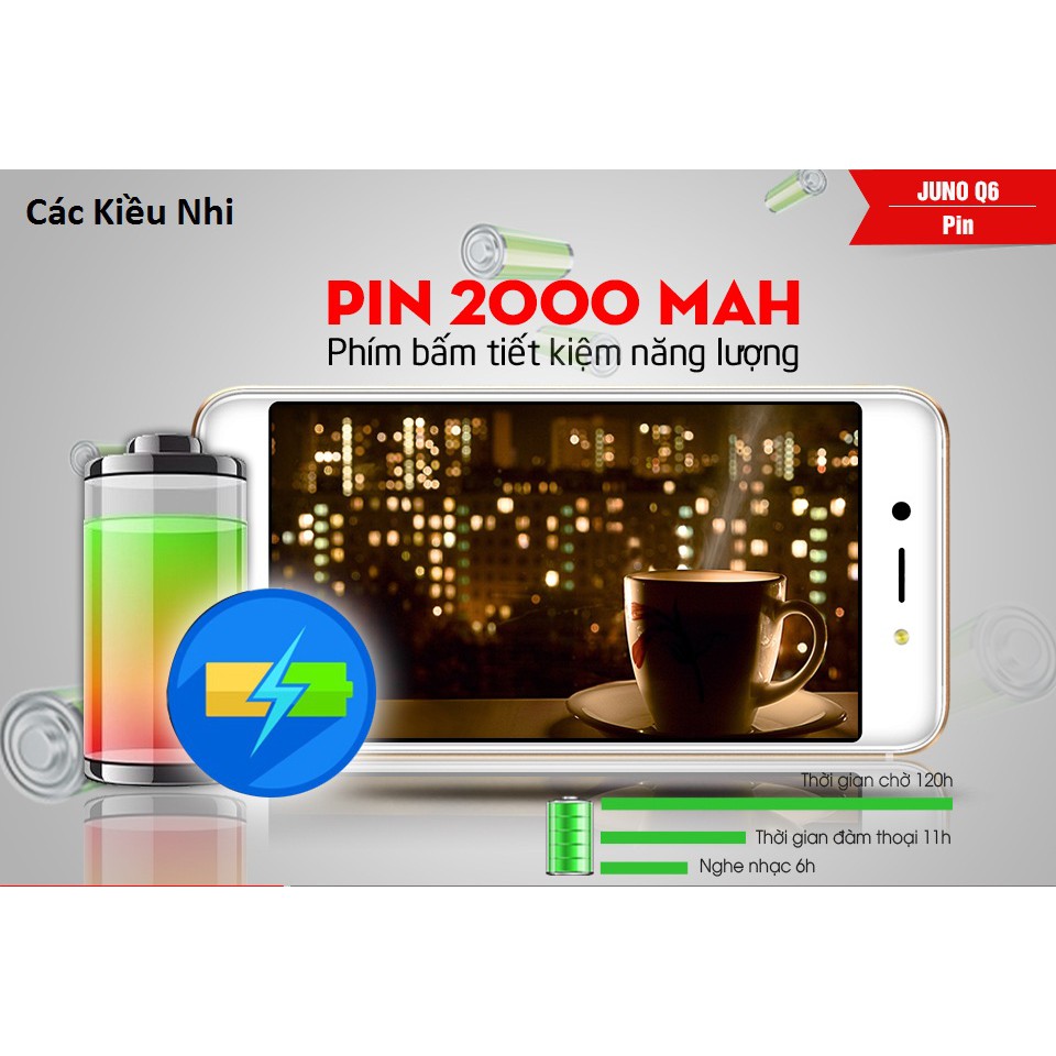 Pin Masstel Juno Q6 zin hãng