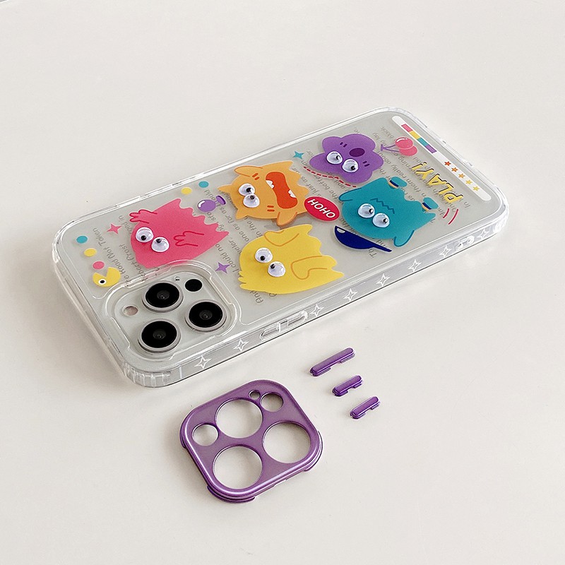 Ốp Lưng Trong Suốt Họa Tiết Hoạt Hình 3d Dễ Thương Cho Iphone 11 Pro Max X Xr Xs Max 12 Pro Max 12mini Iphone 7 8 Plus Se 2020 | BigBuy360 - bigbuy360.vn